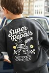Sturdy Sweater Backprint Oversized Antraciet - Fix It