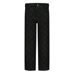 Sturdy Geruite Straight Fit Jeans Grey Denim - Fix It