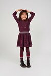 Jubel Pailetten Rok Bordeaux - Daily Princess