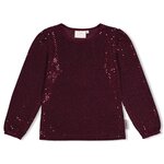 Jubel Longsleeve Pailetten Bordeaux - Daily Princess