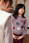 Jubel Sweater AOP Lila - Daily Princess