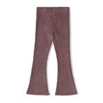 Jubel Flared Broek Velours Rib Lila - Daily Princess