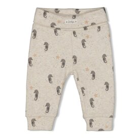 Feetje Broek AOP Rib Offwhite melange - Sea Sweeties