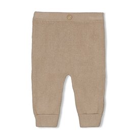 Feetje Broek Gebreid Zand melange - The Knits