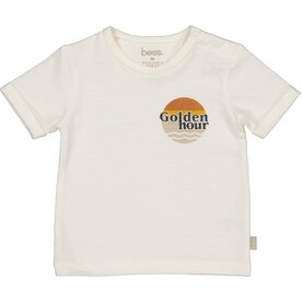 Bess T-Shirt Golden Hour - White