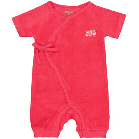 Bess Playsuit Towelling - Strawberry Pink