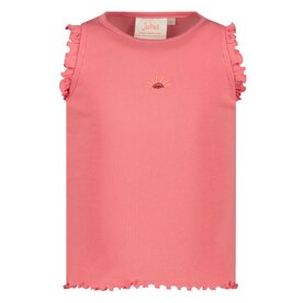 Jubel Singlet Rib Roze - Salsa Sunset