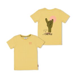 Sturdy T-Shirt met Backprint Geel - Desert Fiesta