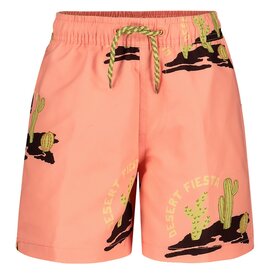 Sturdy Zwemshort AOP Neon koraal - Desert Fiesta