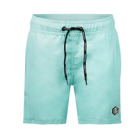No Way Monday Swimshort Mid Length - Aqua Blue