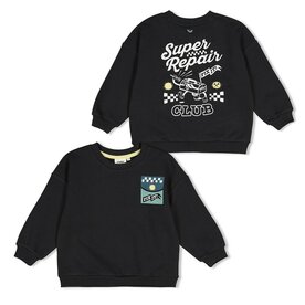 Sturdy Sweater Backprint Oversized Antraciet - Fix It