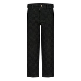 Sturdy Geruite Straight Fit Jeans Grey Denim - Fix It