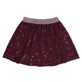 Jubel Pailetten Rok Bordeaux - Daily Princess
