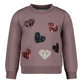 Jubel Sweater AOP Lila - Daily Princess