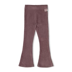 Jubel Flared Broek Velours Rib Lila - Daily Princess