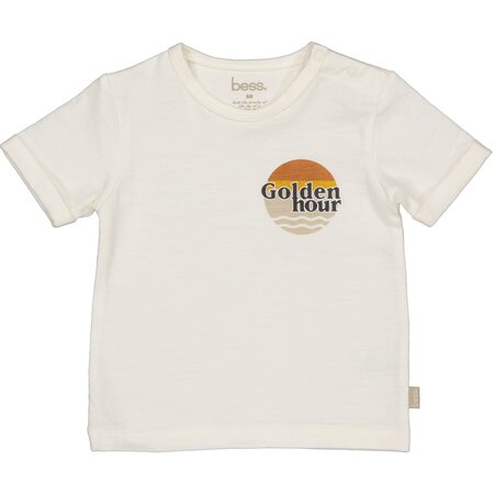 Bess T-Shirt Golden Hour - White