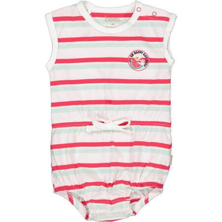 Bess Romper Striped - Blush