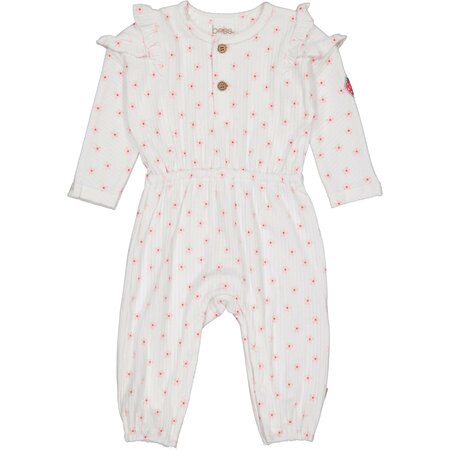 Bess Suit Rib AOP Flower - White
