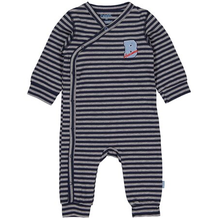 Bess Playsuit Andries - AOP Taupe Stripe