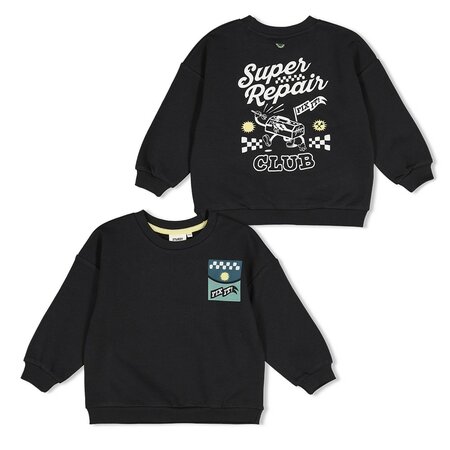 Sturdy Sweater Backprint Oversized Antraciet - Fix It