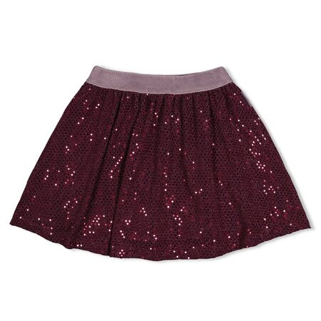 Jubel Pailetten Rok Bordeaux - Daily Princess
