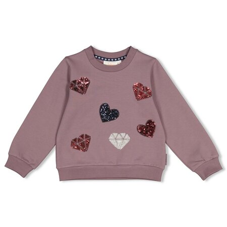 Jubel Sweater AOP Lila - Daily Princess