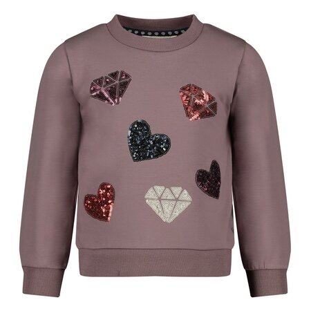 Jubel Sweater AOP Lila - Daily Princess