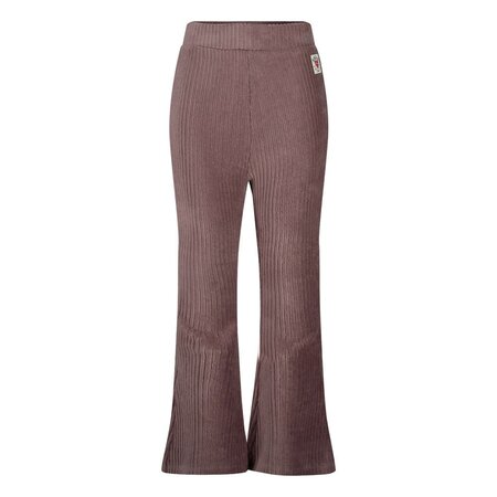 Jubel Flared Broek Velours Rib Lila - Daily Princess