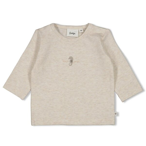 Feetje Longsleeve Offwhite Melange - Sea Sweeties