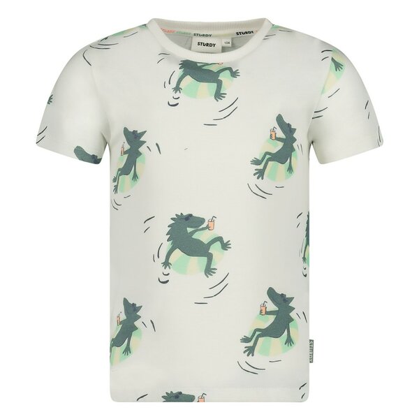 Sturdy T-Shirt AOP Wit - Lagoon Legends