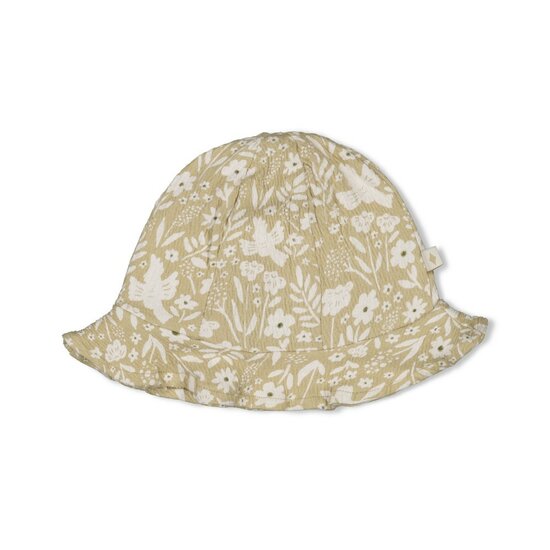 Feetje Zonnehoed Crinkle AOP Groen - Let Your Dreams Blossom