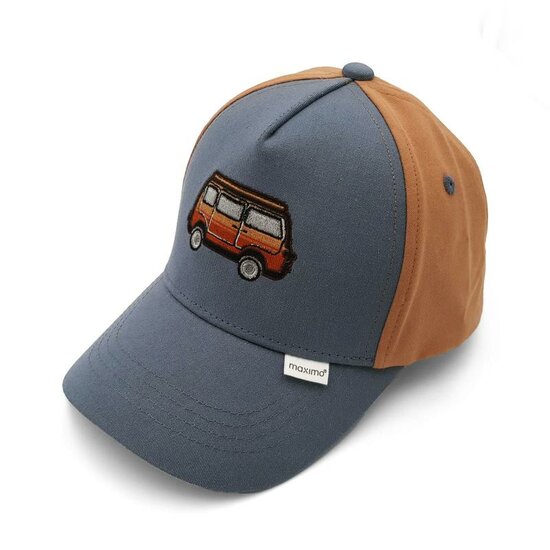 Maximo Cap, Kampeerbus Borduurwerk, klittenbandsluiting