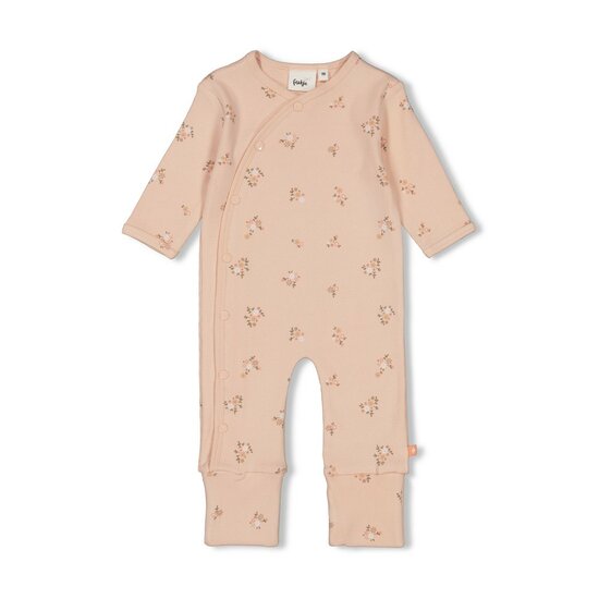 Feetje Pak Omslagvoet AOP Flowers - Roze