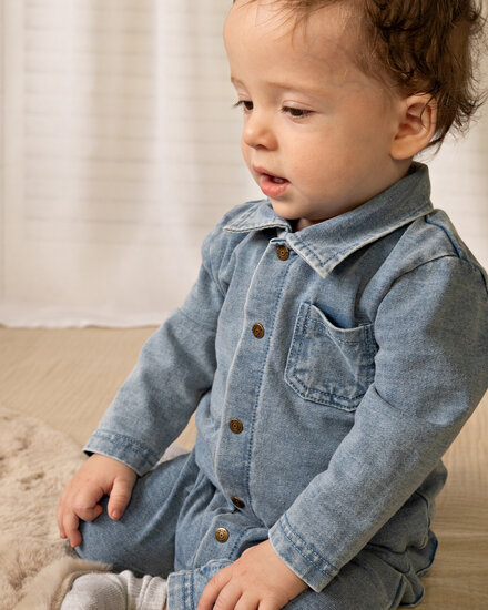 Bess Playsuit August - Blue Denim