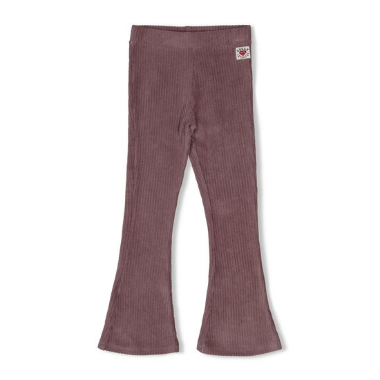 Jubel Flared Broek Velours Rib Lila - Daily Princess