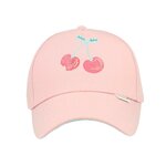 Maximo Girl Cap, Cherries Borduurwerk, klittenbandsluiting