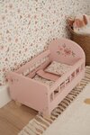Little Dutch Poppenbed &ndash; Soft Flowers &ndash; Roze Hout