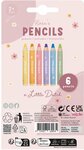Little Dutch 6 Kleurpotloden Rosa