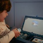 Little Dutch verhalen projector zaklamp Forest - Blauw