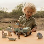 Little Dutch Safari auto met dieren FSC - Safari Friends