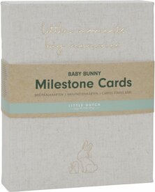 Little Dutch Mijlpaal kaarten 'Mijn eerste jaar' Baby bunny FSC