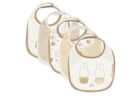 Jollein Slabbetje Jersey Waterproof Miffy Family Farm  - 5-pack