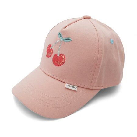 Maximo Girl Cap, Cherries Borduurwerk, klittenbandsluiting