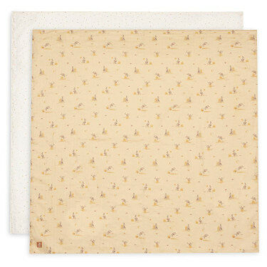 Jollein Hydrofiele Doek Large 115x115cm Kangaroots - 2 Pack