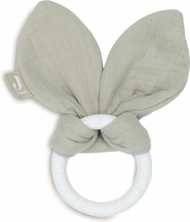 Jollein Bijtring Siliconen Bunny Ears - Olive Green