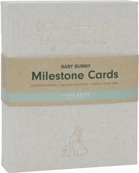 Little Dutch Mijlpaal kaarten 'Mijn eerste jaar' Baby bunny FSC