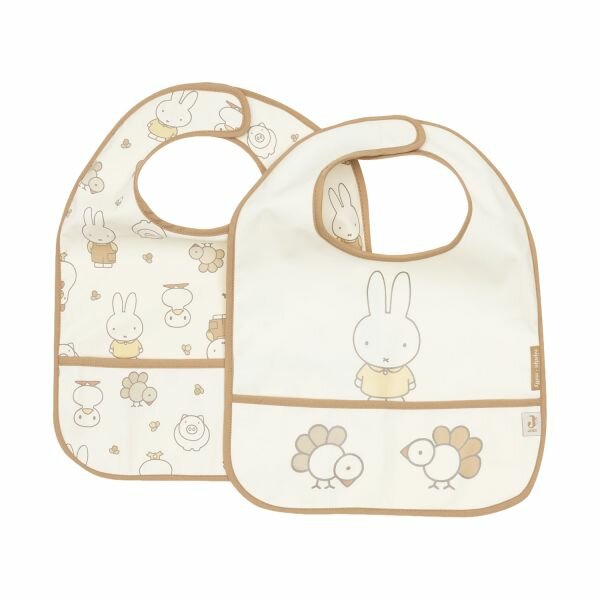Jollein Slab Waterproof - Miffy Family Farm - 2 Stuks