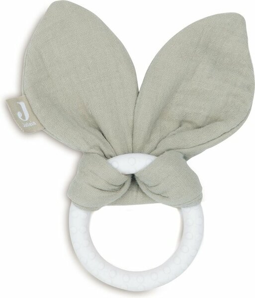 Jollein Bijtring Siliconen Bunny Ears - Olive Green