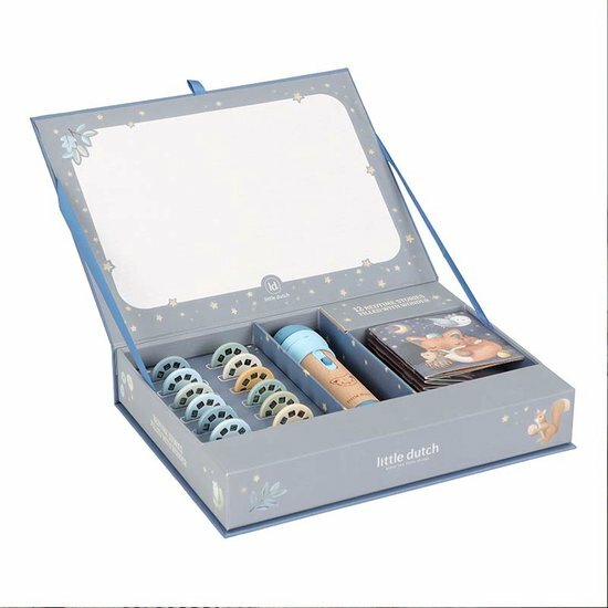 Little Dutch verhalen projector zaklamp Forest - Blauw