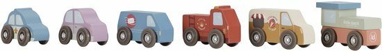 Little Dutch Stapelblokken met Auto's